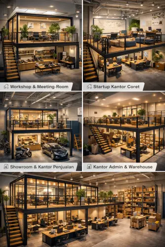 Mezzanine Ruang Kantor di Selong